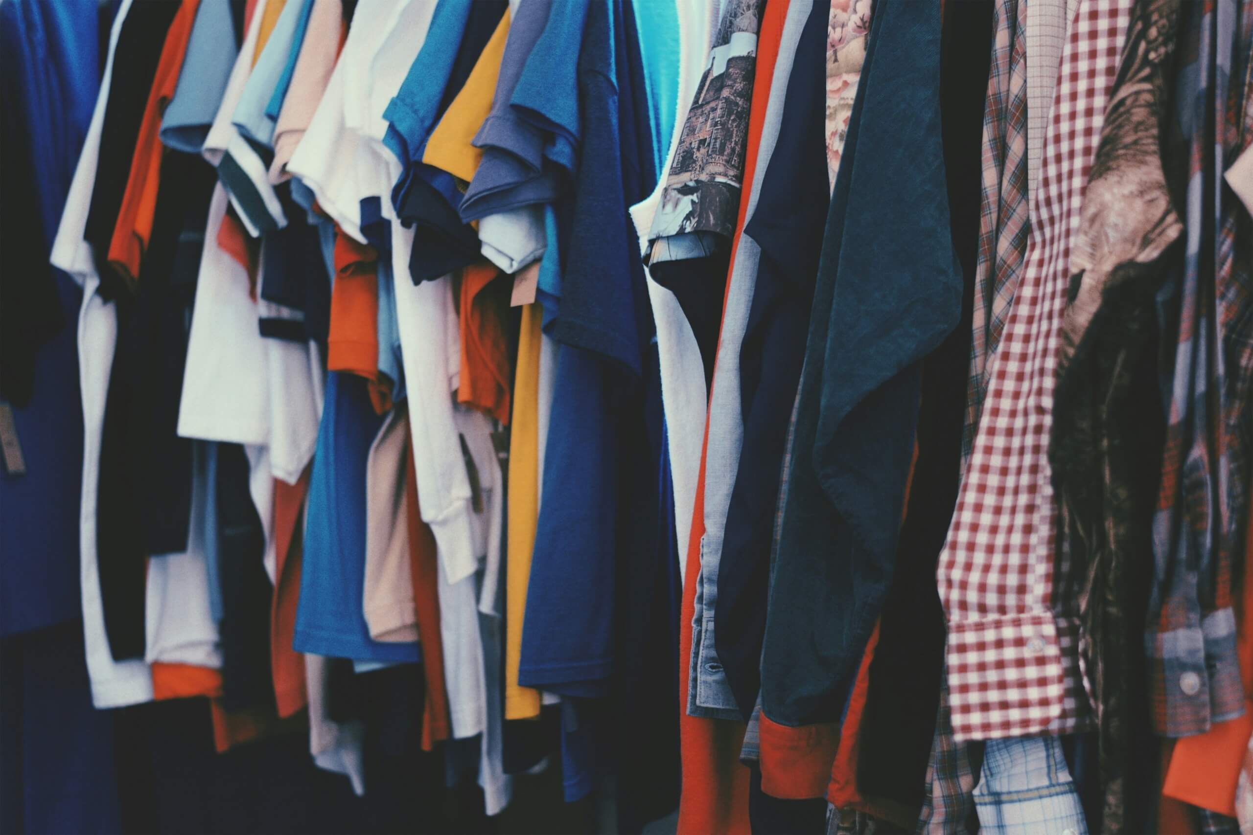 back to school fashion - hanging clothing