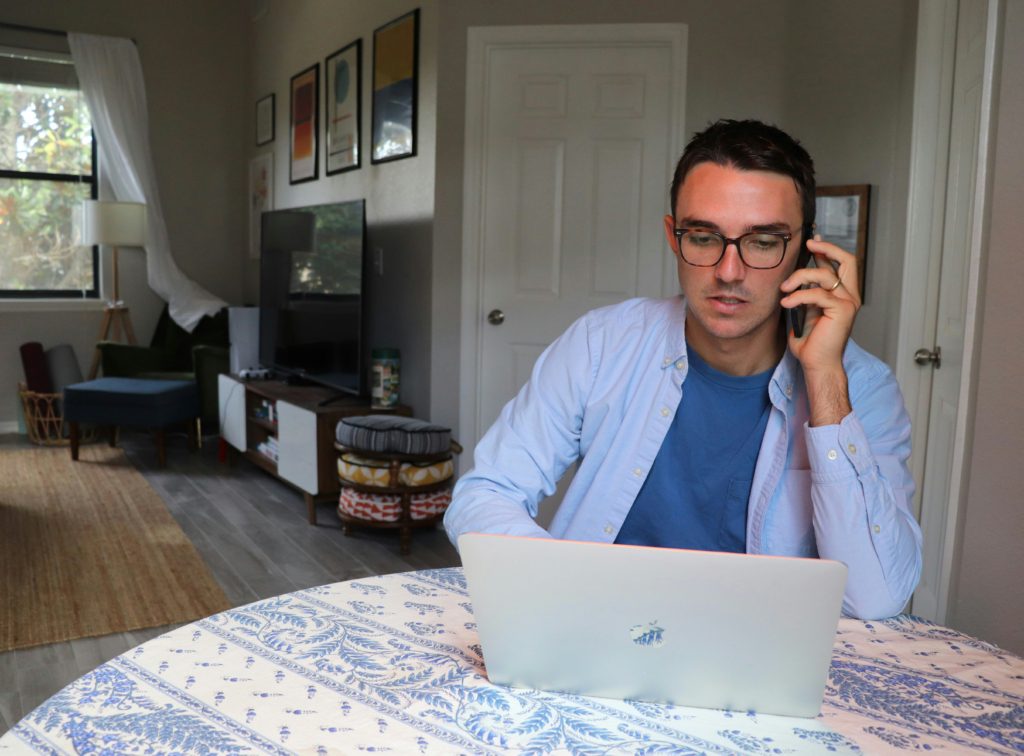 man working from home Productivity Hacks for Dads